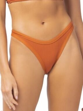L Space ribbed foley bikini bottom